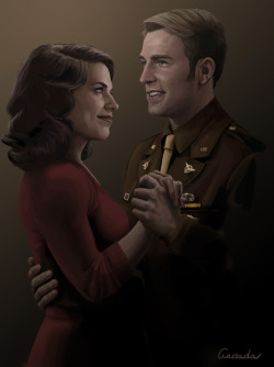 Source: http://rebloggy.com/post/fanart-captain-america-chris-evans-steve-rogers-avengers-hayley-atwell-peggy-car/122006814712